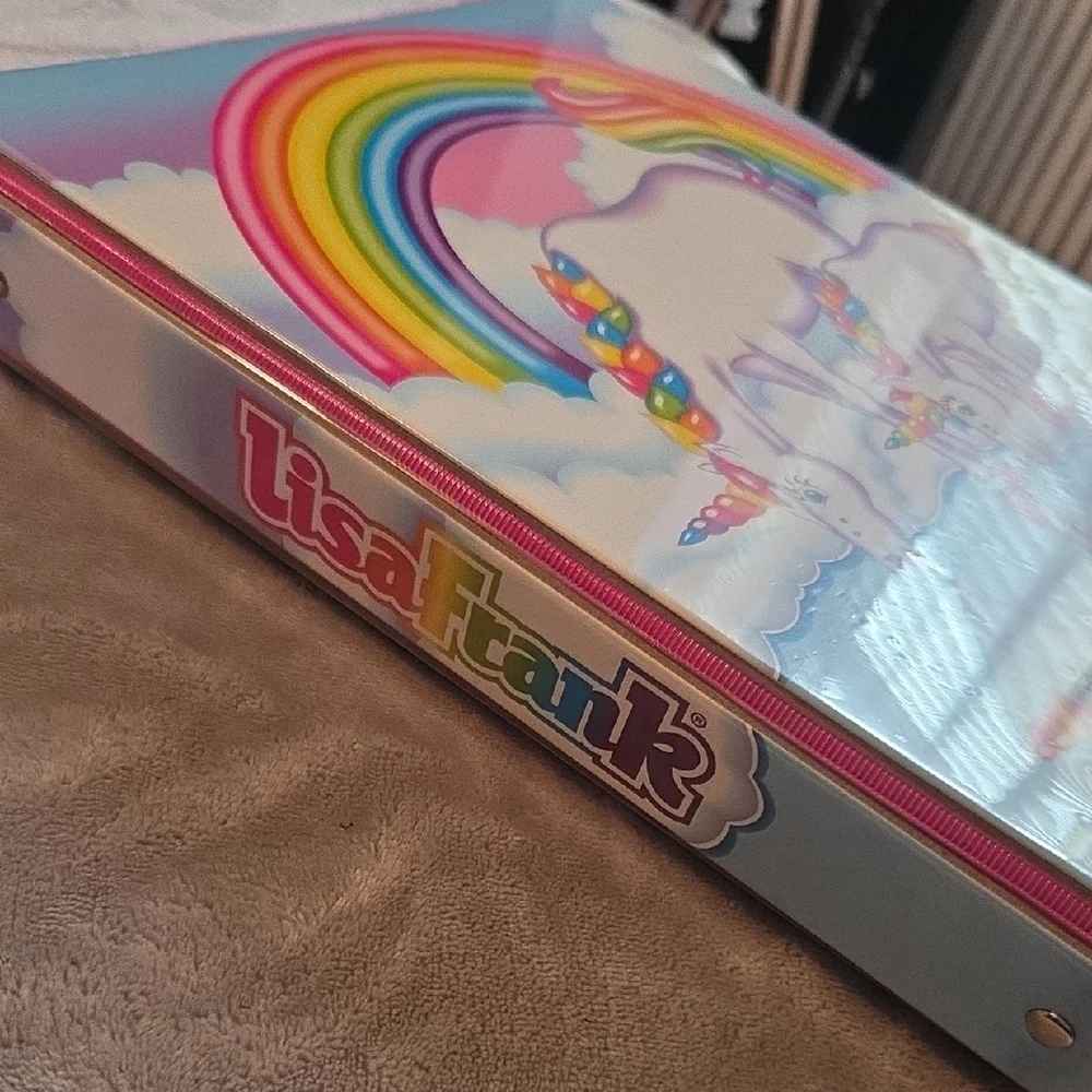 Lisa Frank Pastel Unicorns with Rainbow